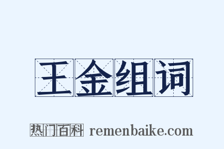 王金组词是什么意思的图片